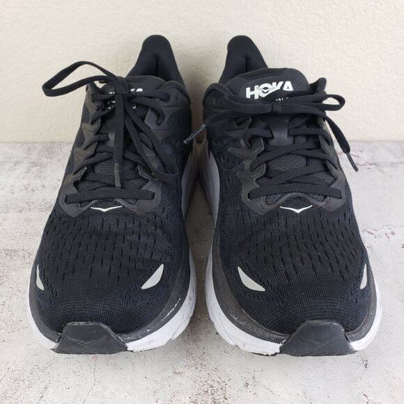 HOKA Clifton 8 Running Shoes Men\'s size 11.5D Black White Road Sneakers Athletic main image 12